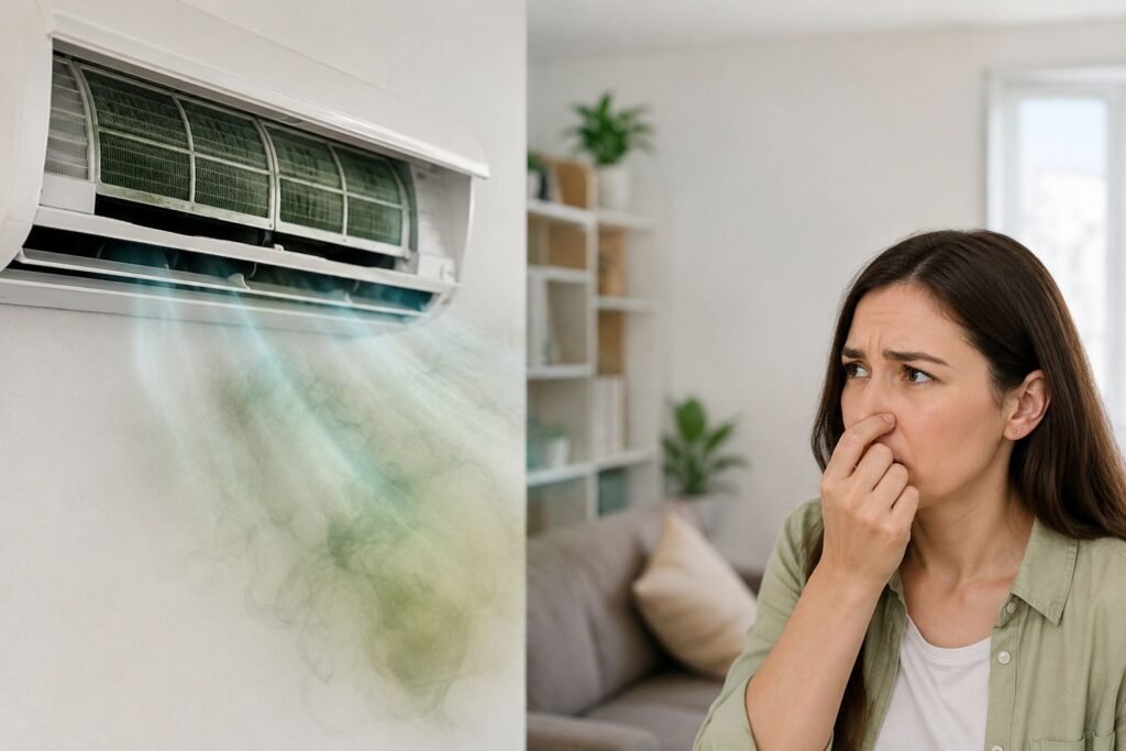 AC smells even when filter is clean